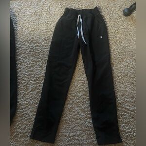 FIGS Black Yola High Waisted Scrub Pants